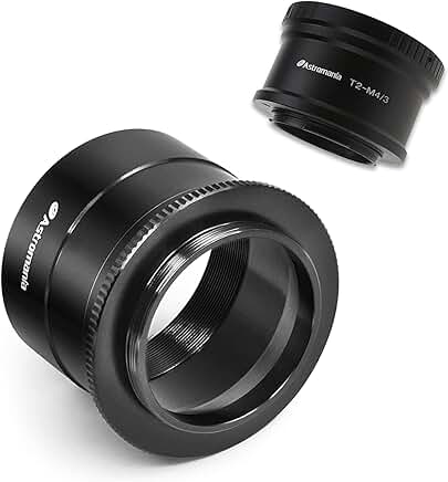T T2 Mount for Olympus and Panasonic M4/3 Cameras Bundle