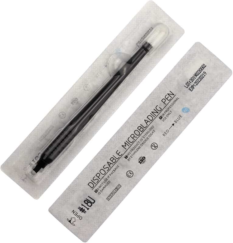 10 Disposable Microblading Pens with Needles and Caps