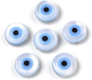 20 White Shell Beads for Jewelry Making