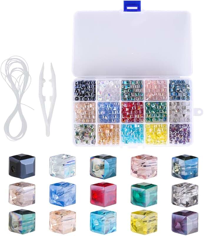 6mm AB Glass Beads for Jewelry Making, 450 Pieces