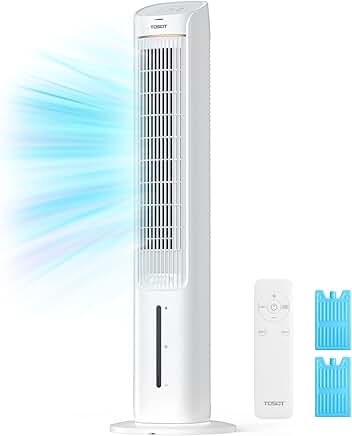 43-Inch Evaporative Cooler with Oscillating Fan