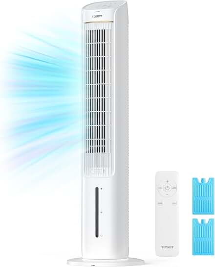 43-Inch Evaporative Cooler with Oscillating Fan