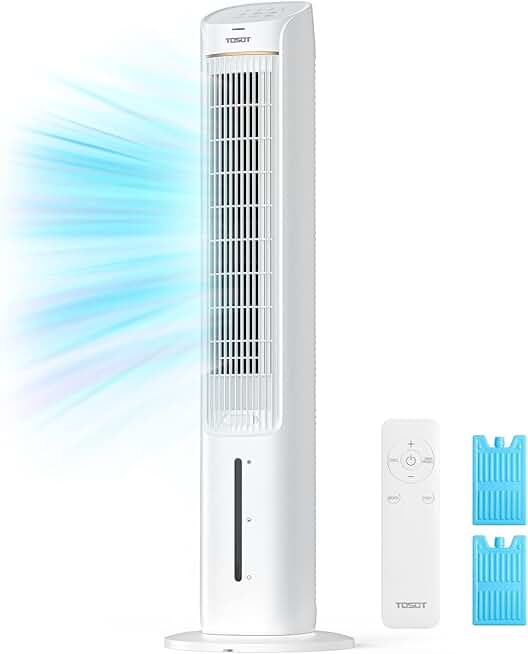 43-Inch Evaporative Cooler with Oscillating Fan