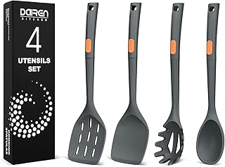 Silicone Cooking Utensil Set with Spatulas and Spoons