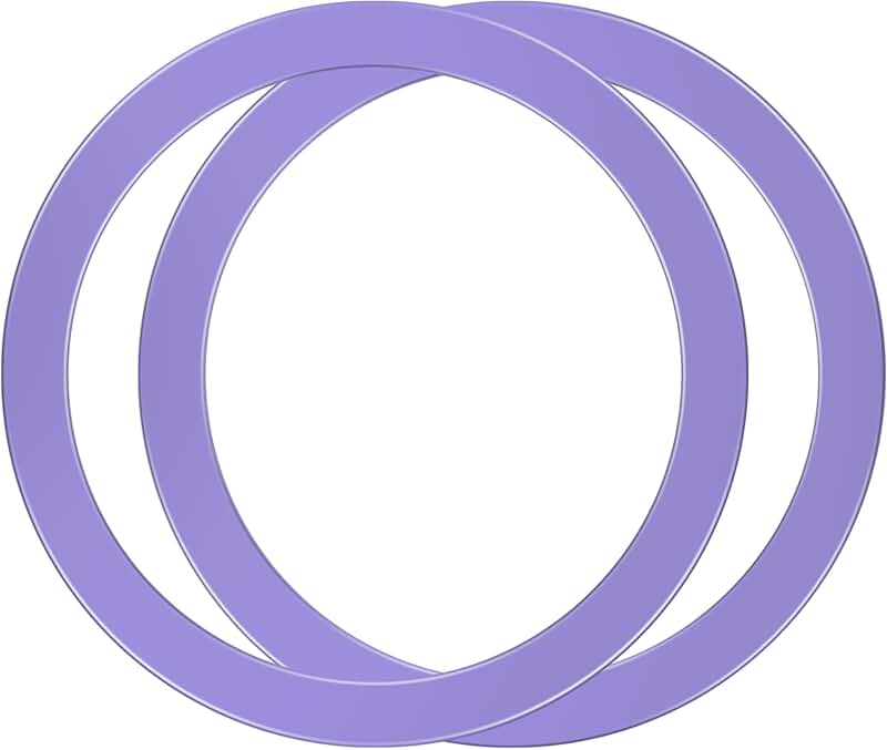 2-Piece Metal Ring Sticker for Magnetic Grip and Charger