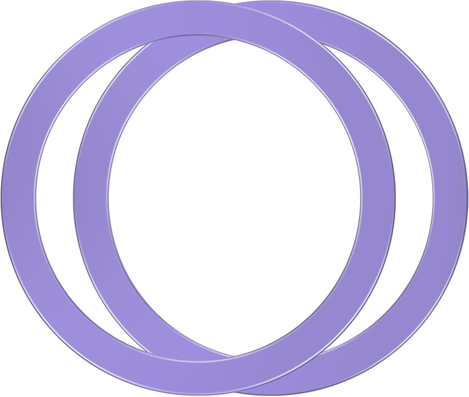 2-Piece Metal Ring Sticker for Magnetic Grip and Charger