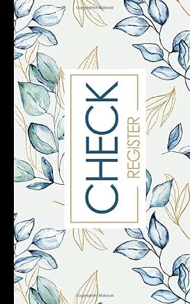 Large Print Check Register and Log Book for Two Years