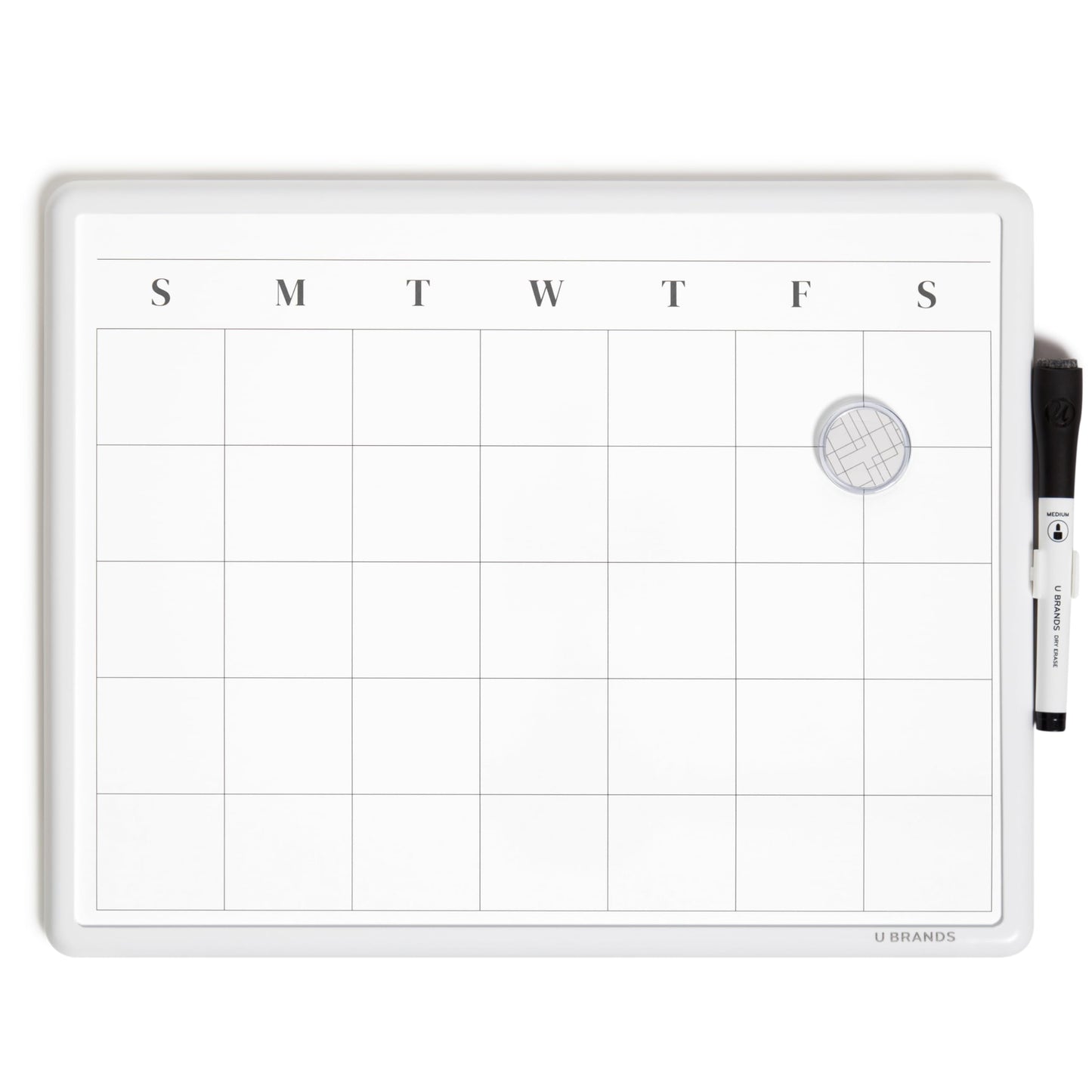 Magnetic Dry Erase Calendar Whiteboard, 11x14 inches