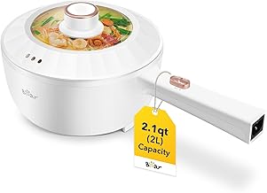 2L Electric Hot Pot with Non-Stick Pan and Dual Power