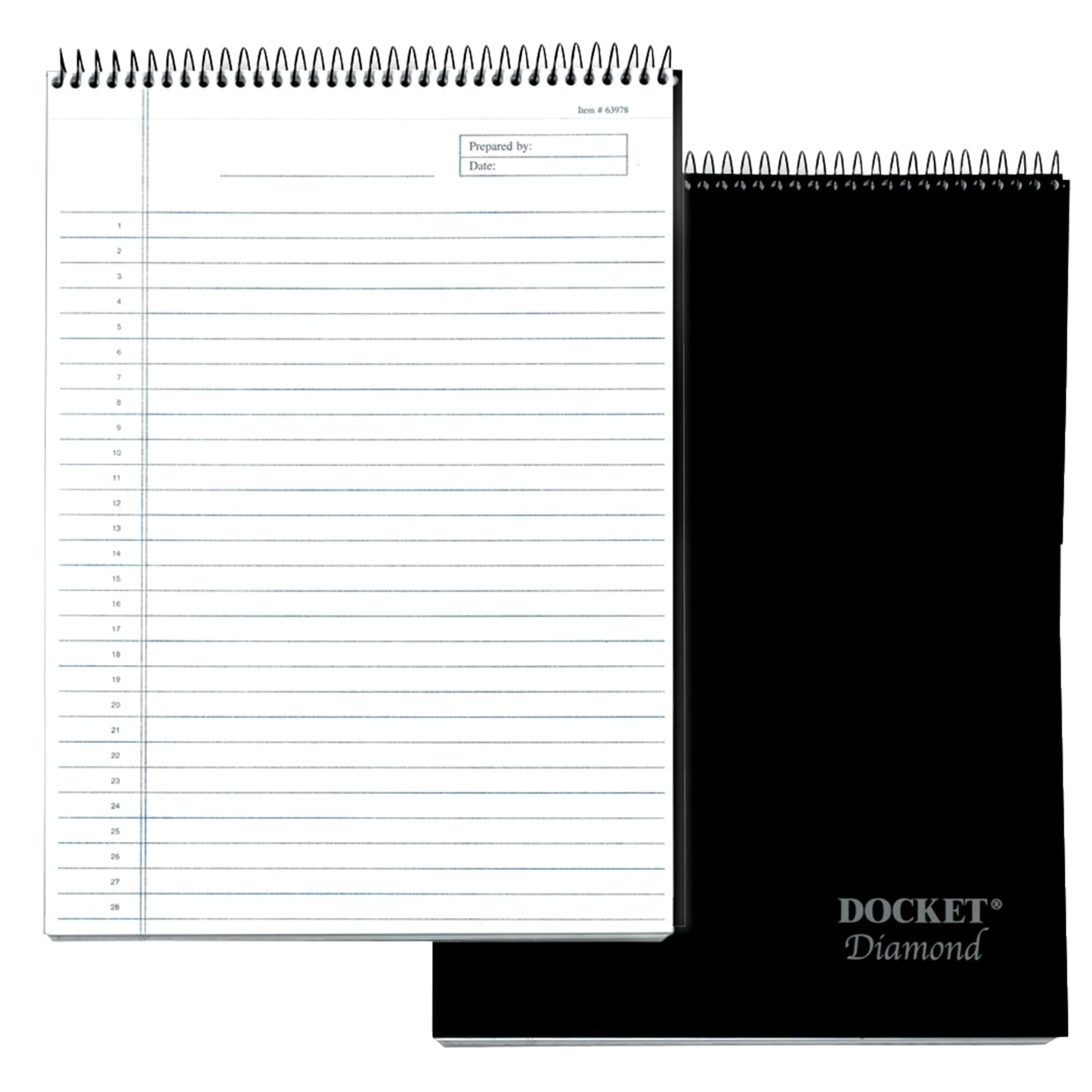 Wirebound legal ruled notebook, 8.5 x 11.75 inches