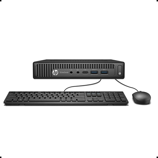 EliteDesk 800 G2 Desktop Mini Business PC, Intel Quad-Core i5-6500T up to 3.1G,16G DDR4,240G SSD,VGA,DP,Win 10 Pro 64 bit-Multi-Language Support English/Spanish (Renewed)