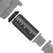 T Ring Adapter and T2 Extension Tube Kit for Canon EOS Cameras