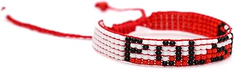 Poland Flag Handmade Adjustable Bracelet