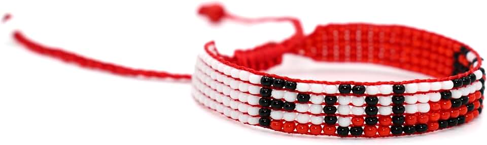 Poland Flag Handmade Adjustable Bracelet
