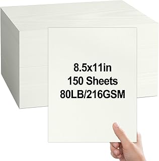 Cream Linen Textured Cardstock for Invitations and Crafts