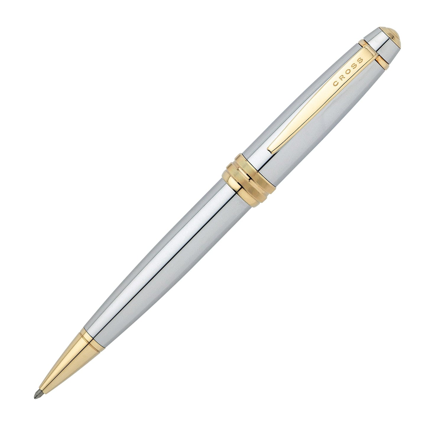Executive styled chrome ballpoint pen