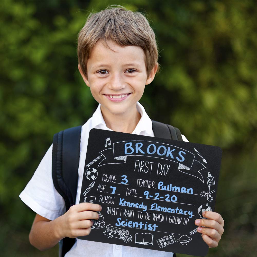 First and Last Day of School Chalkboard Sign Set