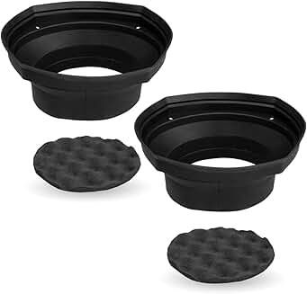 2-Piece Silicone Rubber Speaker Baffles with Foam Base