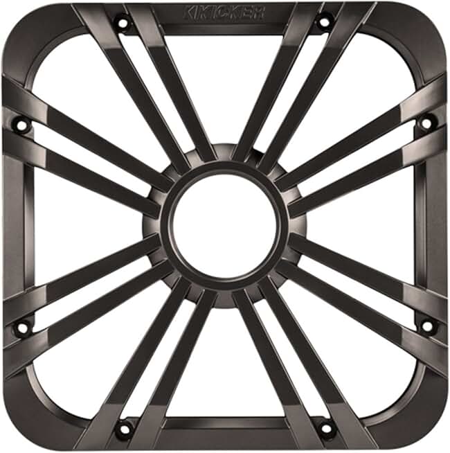 Square 12-inch Subwoofer Grille in Charcoal