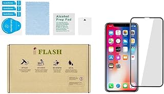 Full Cover Tempered Glass Screen Protector for iPhone X, XS, 11 Pro (2 Pack)