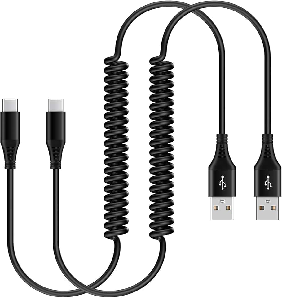 Car Charger with USB-C Cable for iPhone and Galaxy