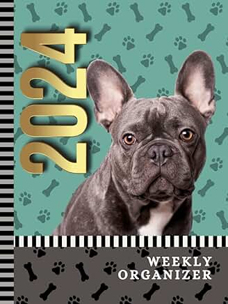 2024 Weekly Organizer with Dog Art Cover