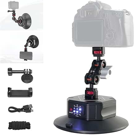 6-inch Electric Auto Pump Camera Mount with Aluminum Ball Head