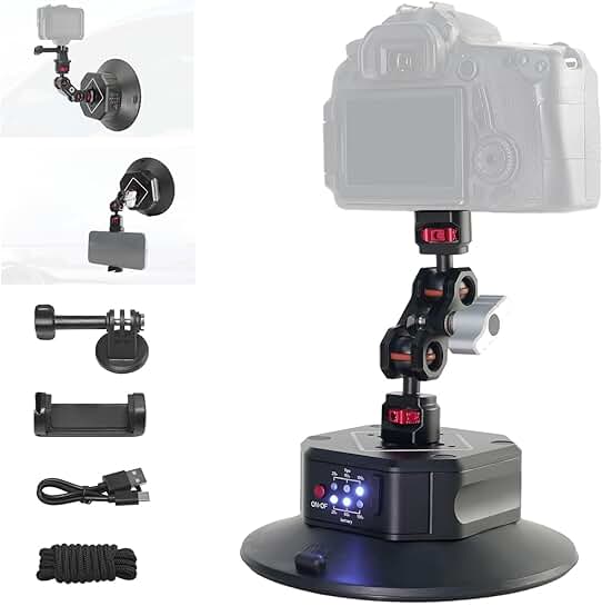6-inch Electric Auto Pump Camera Mount with Aluminum Ball Head