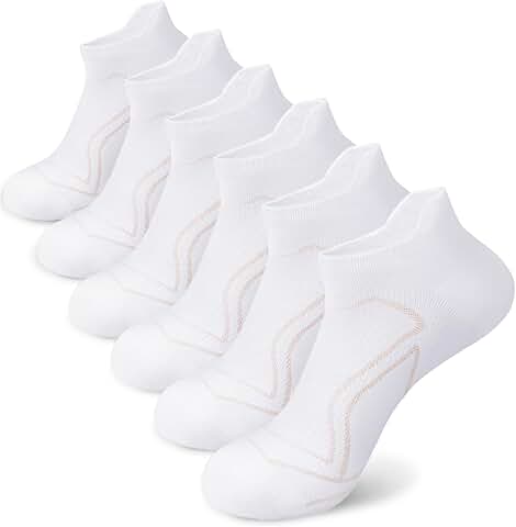 Six Pairs of Women's Athletic Running Ankle Socks