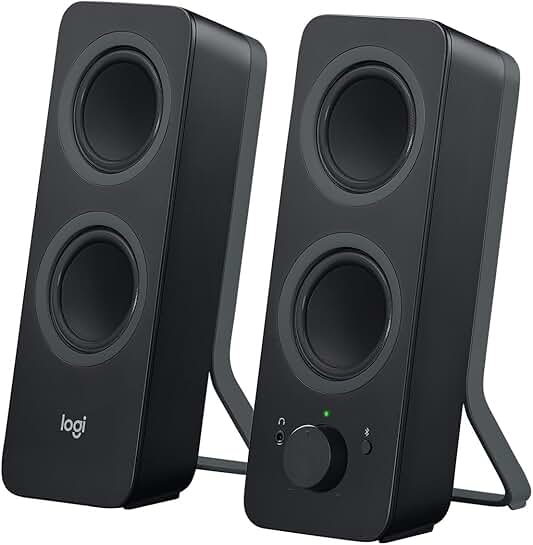2.0 Stereo Computer Speakers with Bluetooth