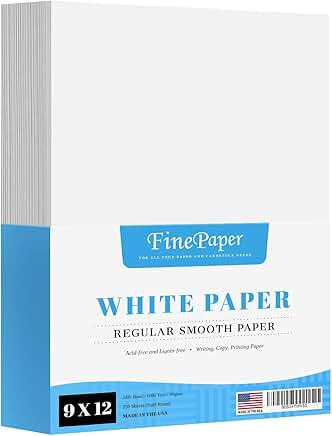 9x12 White Multipurpose Office Paper, 250 Sheets