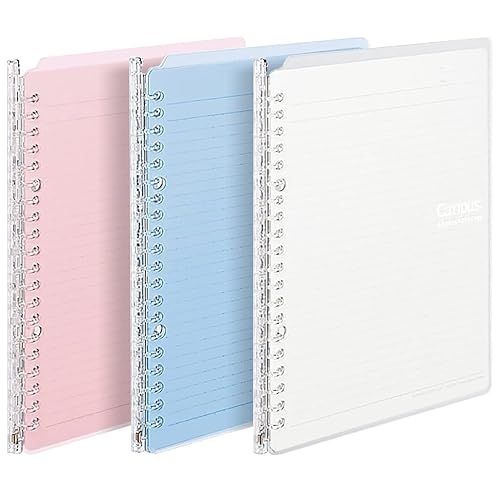 Three A5 Slim Ring Binders with Loose-leaf Paper