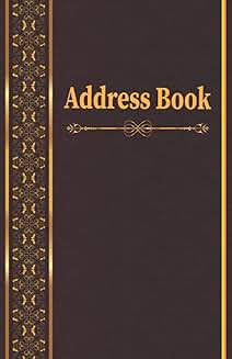 Large Address Book with 400+ Entries and Alphabet Tabs