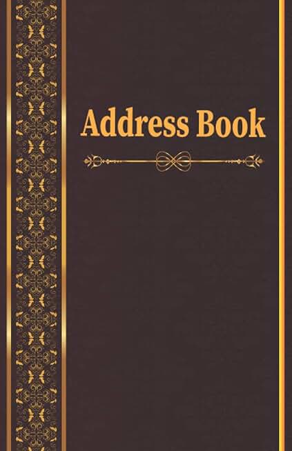 Large Address Book with 400+ Entries and Alphabet Tabs