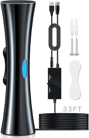 TV Antenna for Smart TV with 360° Reception in 4K and 1080p