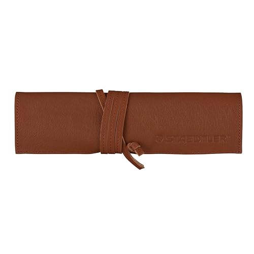 Brown leather pencil case