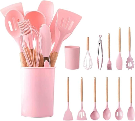 18-Piece Non-Stick Cookware Set with Pots, Pans, and Utensils