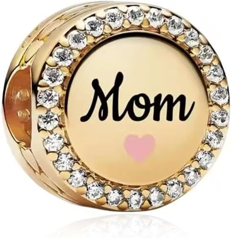 Gold Family Heart Charms for Bracelets and Necklaces