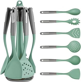 7-Piece Silicone Cooking Utensil Set with Stand