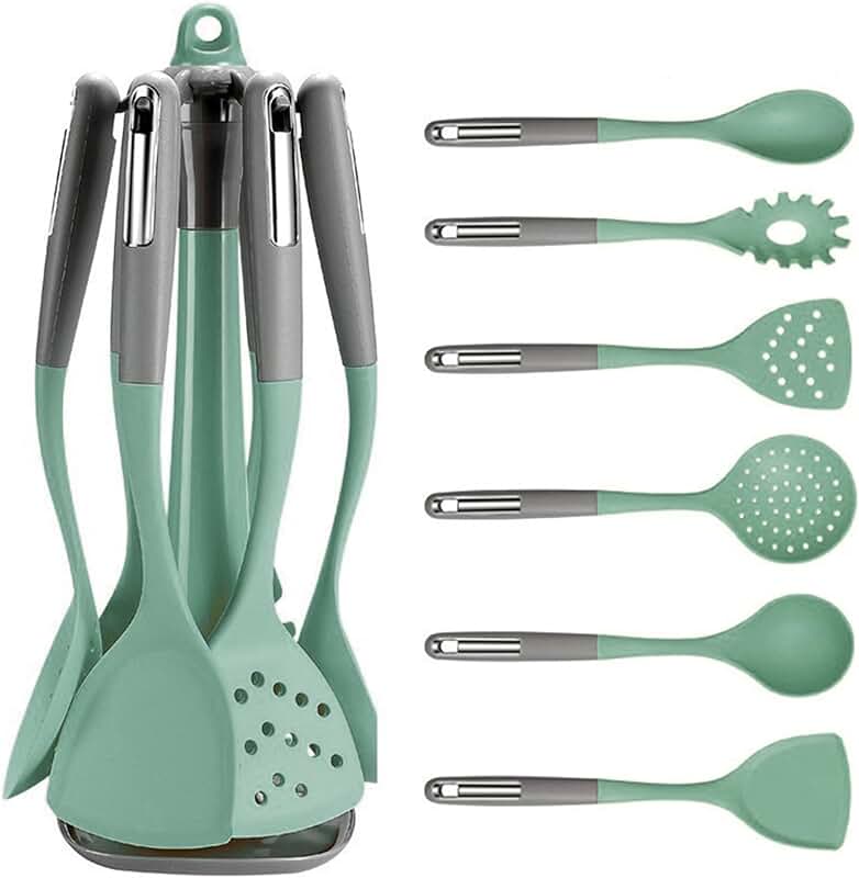 7-Piece Silicone Cooking Utensil Set with Stand