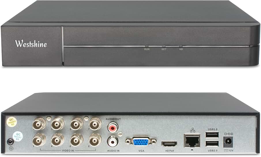8-Channel 5MP DVR for Home Surveillance