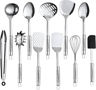 11-Piece Stainless Steel Cooking Utensil Set