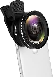 Universal Phone Camera Lens Kit with Wide and Macro Lenses