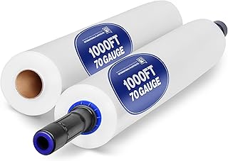 Heavy Duty 15" Clear Plastic Stretch Wrap, 2 Pack