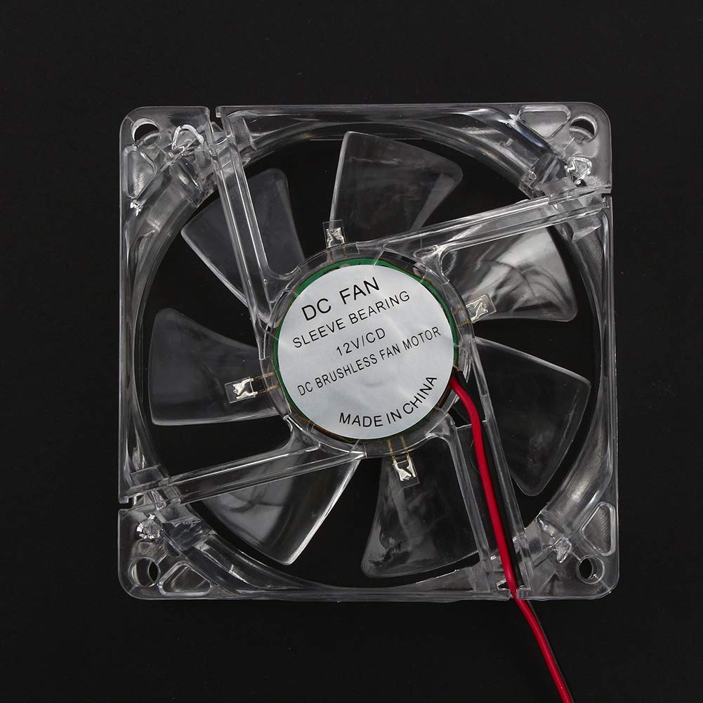 80mm Blue LED CPU Cooling Fan with Low Noise