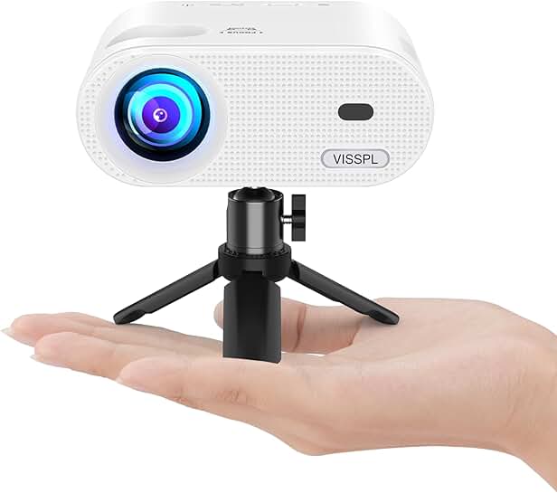 Portable Full HD 1080P Mini Projector with Tripod