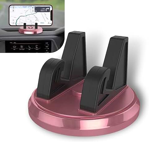 Car Dashboard Phone Holder with 360° Rotation