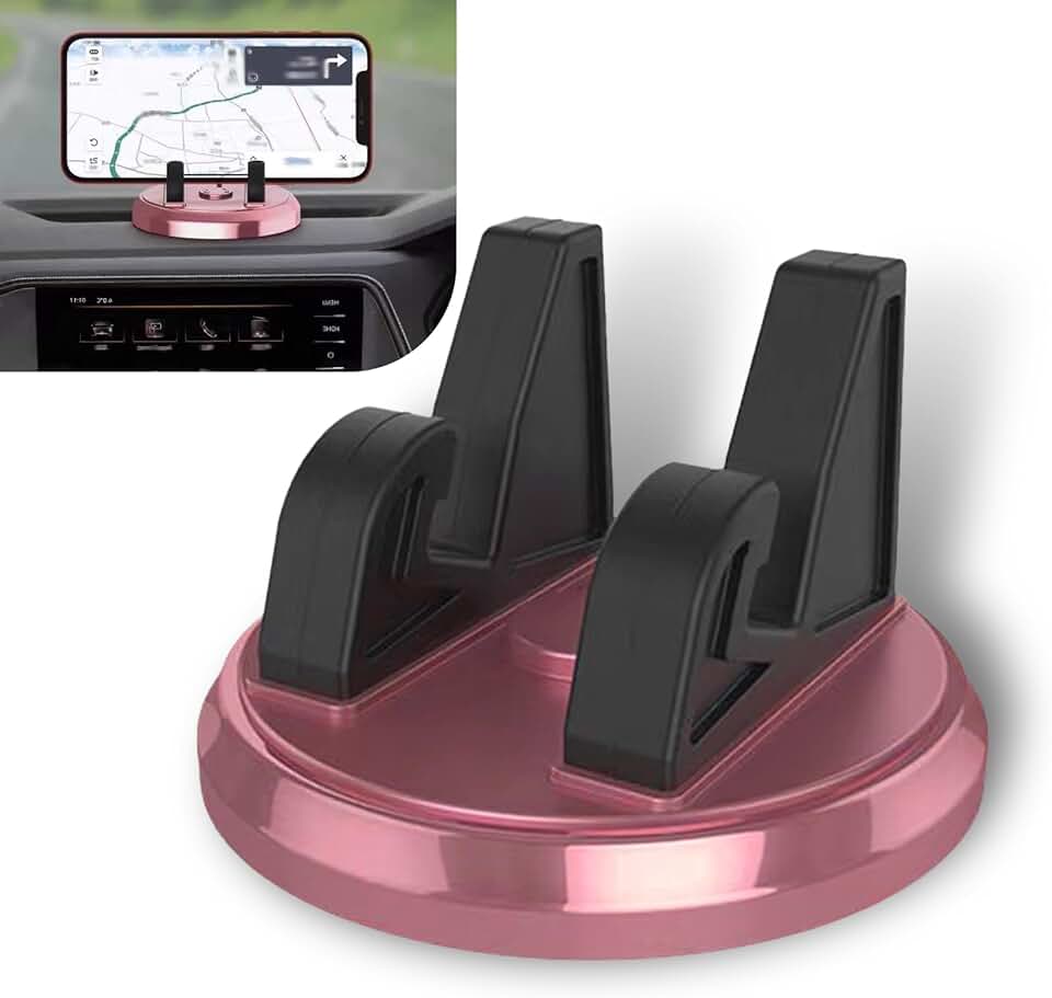 Car Dashboard Phone Holder with 360° Rotation