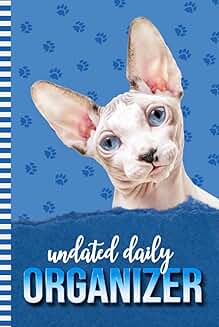 Daily Organizer with Blue Paw Print Cover