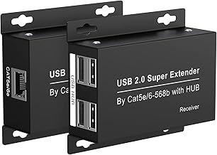 USB Extender Over Ethernet 200ft for 2 Cameras